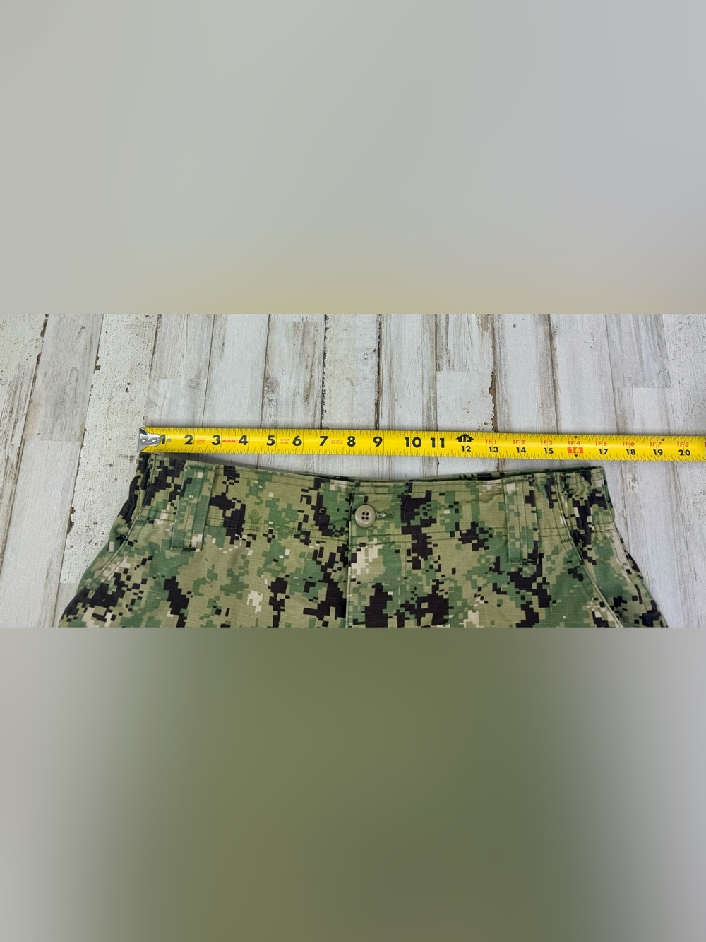 US Navy Pants Mens Medium Short Green NWU Type III Camo Cargo Seals Work Uniform - Picture 5 of 10